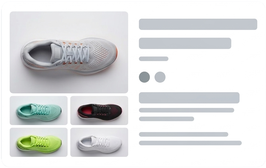 Product search results